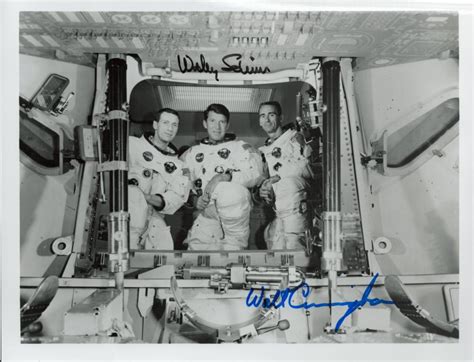 Sold At Auction Space Apollo Vii Collection Wally Schirra And Walt