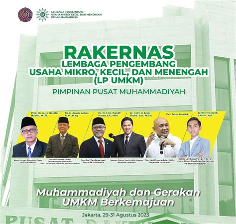 Akselerasi Penguatan Ekonomi Umat Lp Umkm Pp Muhammadiyah Akan Gelar