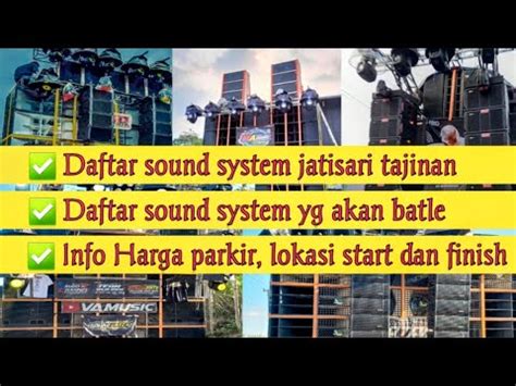 Full Fuso Daftar Sound System Karnaval Jatisari Tajinan Kabupaten