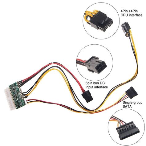 Atx Module Power Pico Psu W Pci E Pin Input Dc Atx W Pin