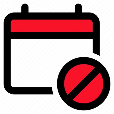 Calendar Stop Avoid No Stopping Sign Icon Download On Iconfinder
