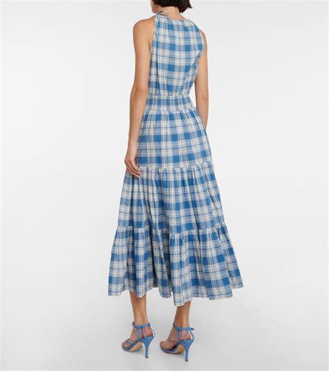 Polo Ralph Lauren Checked Cotton Maxi Dress Polo Ralph Lauren