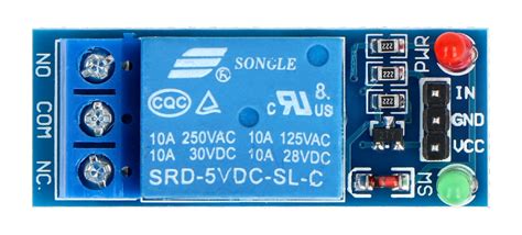 Moduł przekaźnika 1 kanał styki 10A 250VAC cewka 5V Sklep Botland