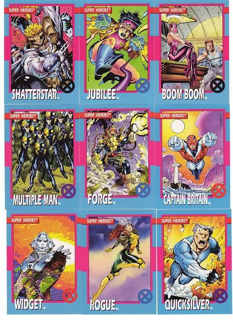 My Childhood X Men Trading Cards Marvel Cards Jim Lee Art