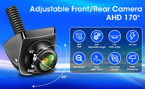 Jansite Reversing Camera Adjustable Ahd P Reverse Camera For Car