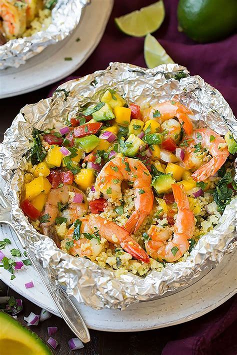 Make Seafood Night Easy With These No Mess Foil Packet Shrimp Dinner