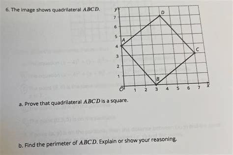 Solved 6 The Image Shows Quadrilateral ABCD A Prove That