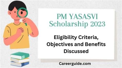 PM Yashasvi Scholarship 2023 Apply Online Eligibility Document