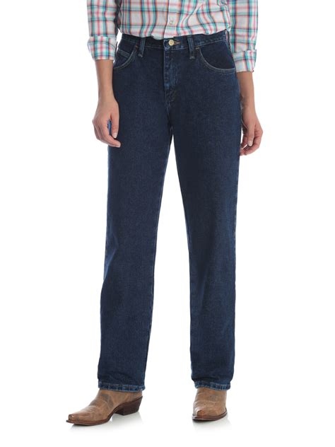 Wrangler Women S Blues Relaxed Fit Jean Walmart