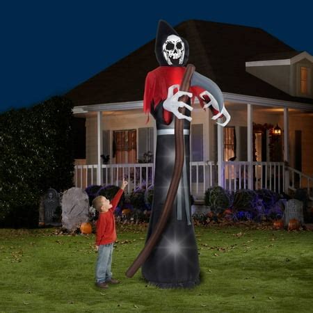 12' Tall Grim Reaper Halloween Airblown Inflatable - Walmart.com