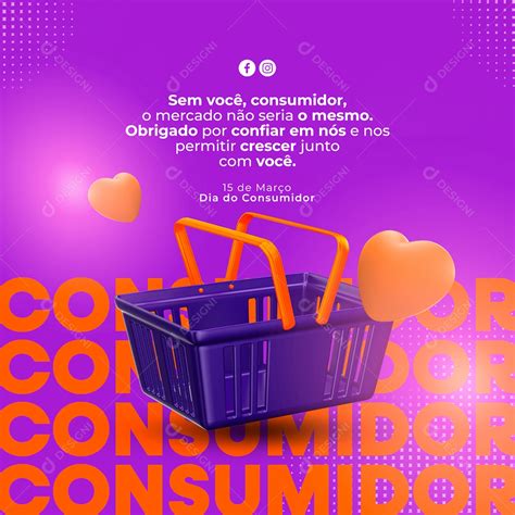 Social Media Dia Do Consumidor 15 De Março Psd Editável [download