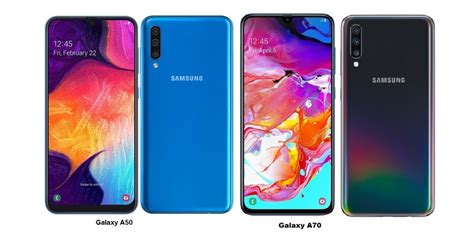 Samsung Galaxy A50 Vs Samsung Galaxy A70