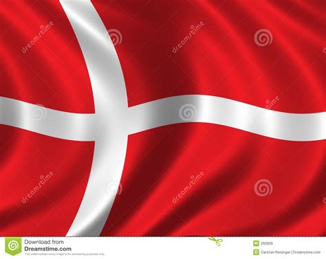 Flag Of Denmark Stock Illustration Illustration Of Denmark