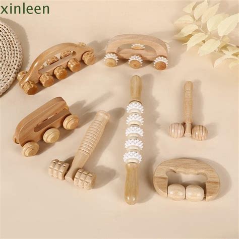 Xinleen Wooden Massage Roller Household Manual Muscle Roller Sticks