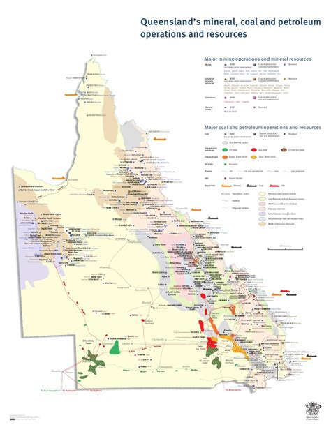 Qld Resources Map Minerals Mining