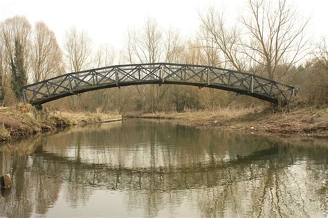 Picture Of Old Arched Bridge Over River