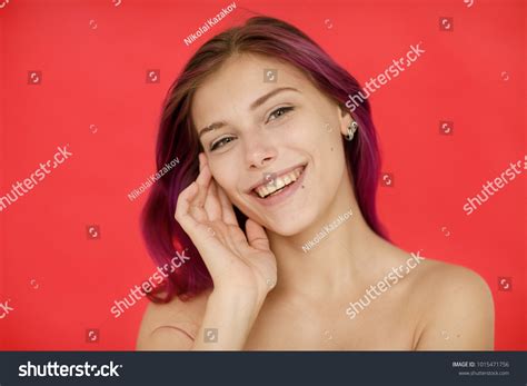 Emotional Portrait Happy Positive Beautiful Nude Stock Photo Shutterstock