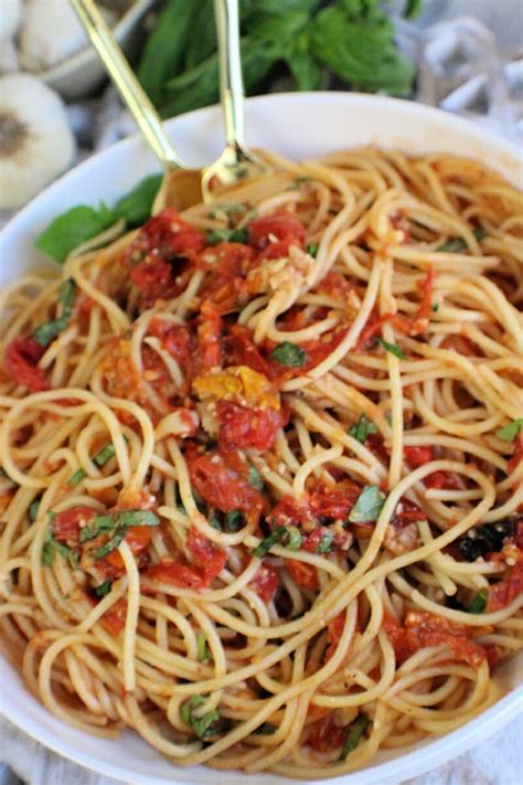 Roasted Tomatoes Pasta Recipe Laurens Latest