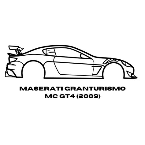 Maserati GranTurismo MC GT4 (2009) by CarDesignLab | Printables Store