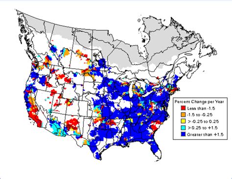 Regional Trends In Coopers Hawk Breeding Populations Based On Data