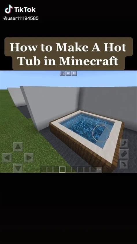 How to make a hot tub in minecraft – Artofit