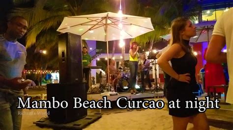 Mambo Beach Curacao At Night Youtube