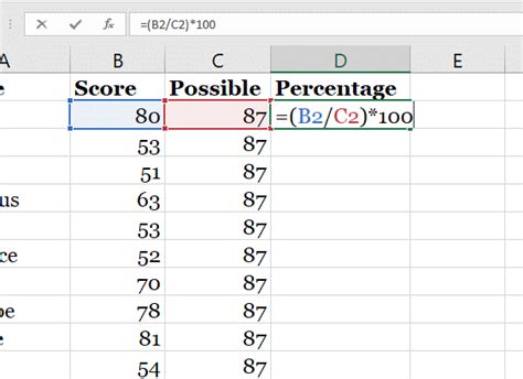 How To Create Formula To Calculate Percentage In Excel Printable Templates