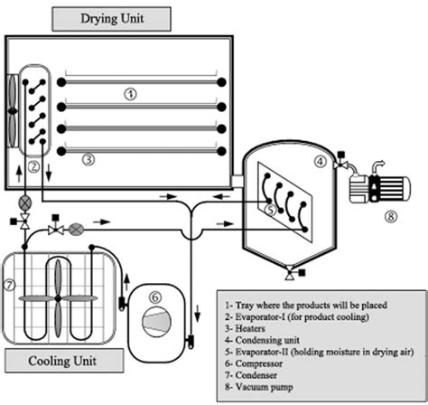 Basic working scheme of the freeze‐dryer | Download Scientific Diagram