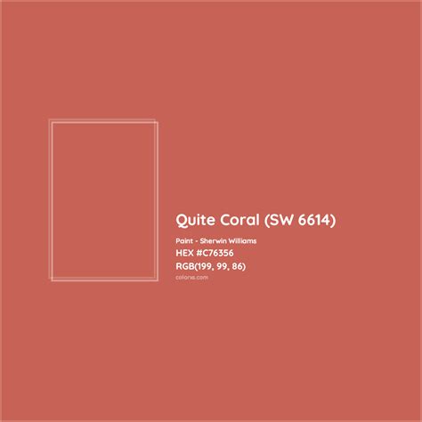 Sherwin Williams Quite Coral SW 6614 Paint Color Codes Similar