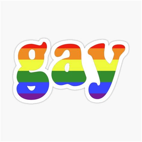 Gay Sticker By Simplykatie Redbubble