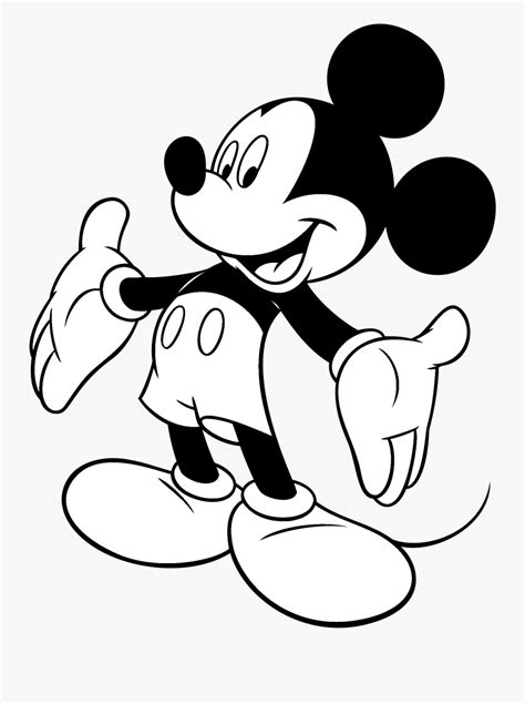 Mickey Mouse Logo Black And White - Mickey Mouse Clipart Black And ...