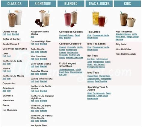 Menu delivery - hotline - Caribou Coffee | منيو ورقم مطعم كريبو كوفي | Egypt