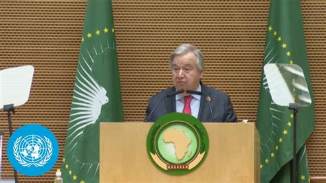 Un Secretary General At Th Ordinary Session Of The African Union