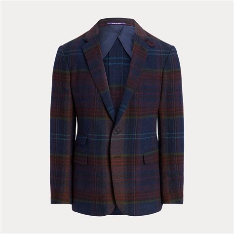 Kent Hand Tailored Plaid Wool Jacket For Men Ralph Lauren Uk In