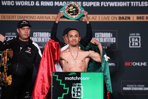 Juan Francisco Estrada Vs Jesse Rodriguez On Weight For 115 Lbs Title