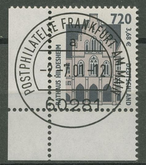 Bund Sehensw Rdigkeiten Swk Ecke Gestempelt Briefmarken