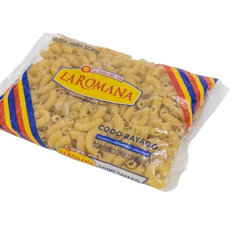 Pasta Para Sopa La Romana De Codo Rayado 200 G Walmart