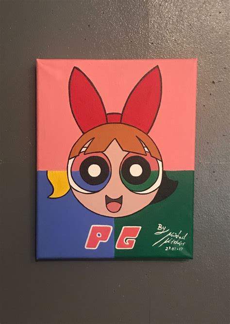 Powerpuff girls canvas tintiri.com | Mini canvas art, Small canvas art ...