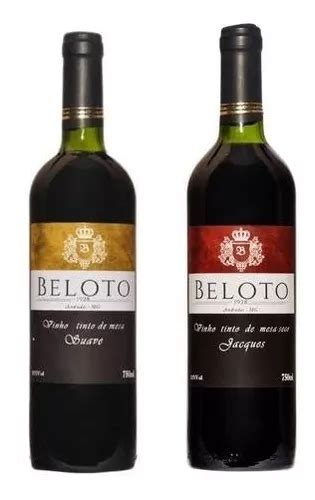 Vinho Beloto Ml Tinto De Mesa Suave Ou Seco Parcelamento Sem Juros