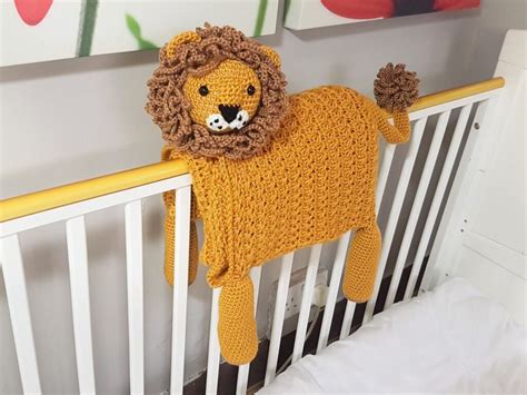 3in1 Safari Lion Baby Blanket Crafting Happiness