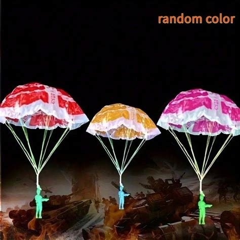 Parachute Toys Outdoor Flying Parachute Men Toy Army Soldiers Toy No