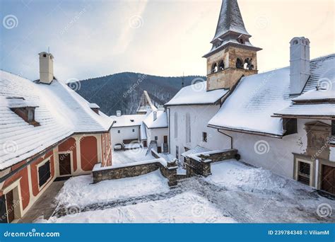 The Medieval Orava Castle in Winter Season, Slovakia Stock Photo ...