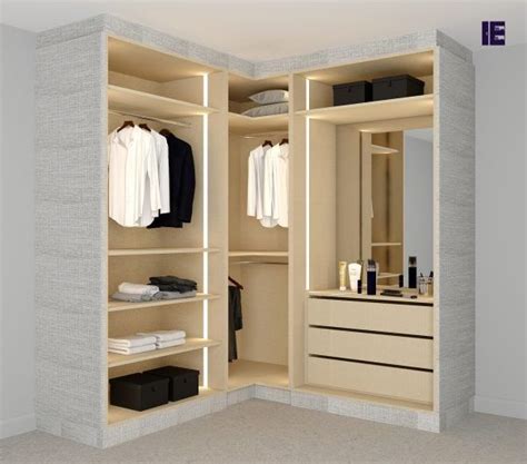 L Shaped Corner Wardrobes With Dresser Set Supplied By Inspired