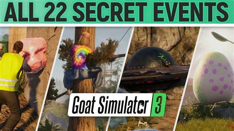 Goat Simulator All Secret Events Youtube