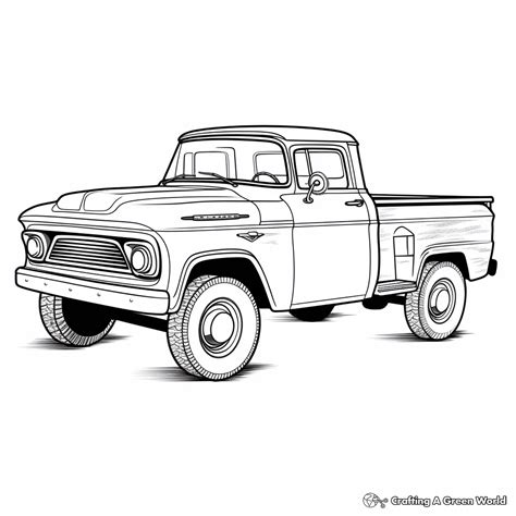 Old Truck Coloring Pages - Free & Printable!