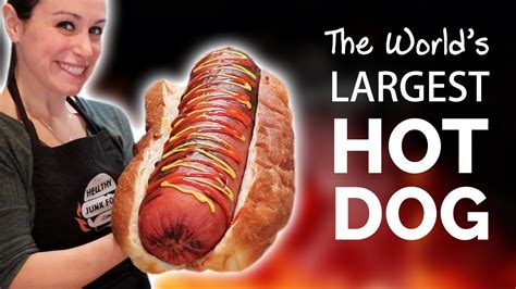 How We Made The Worlds Largest Hot Dog 🌭 Youtube