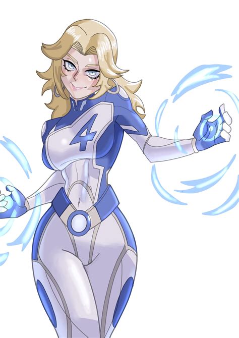 Sue Storm Fantastic Four Marvel Marvel Rivals Highres Girl Blonde Hair Blue Eyes