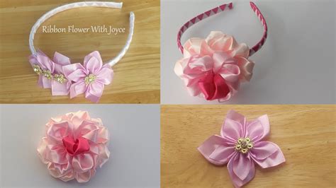 Diy Ribbon Headband 🎀 How To Make Ribbon Headband 🎀 Flores Red Roses 🎀