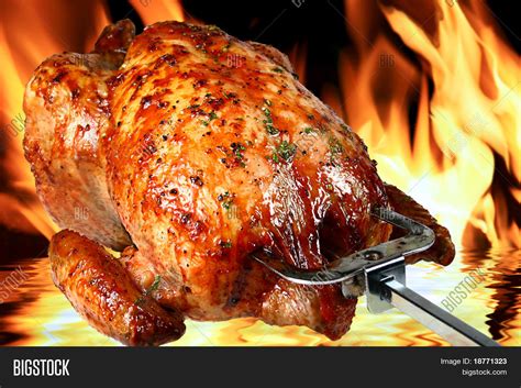 Image Delicious Roasted Chicken On Image And Photo Bigstock