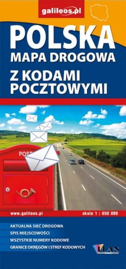 Polska Mapa Kodowa Sk Adana Kody Pocztowe Drogi Z Allegro